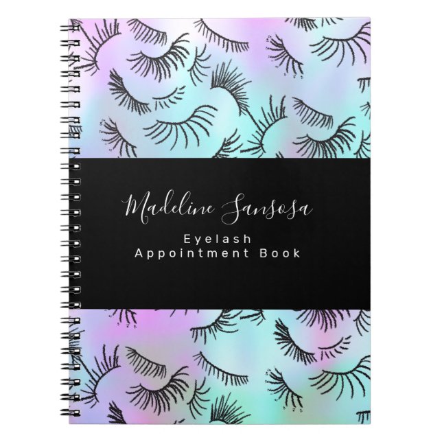 Cuaderno Técnico de Pestañas Bonito Dibujos de Pestañas Pas (Frente)