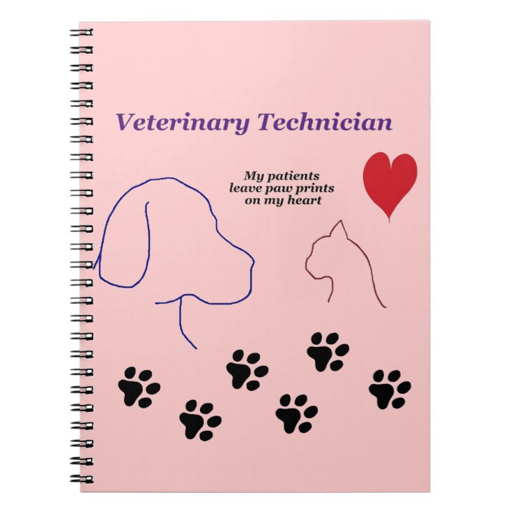 Cuaderno Técnico veterinario - impresiones de la pata en mi 