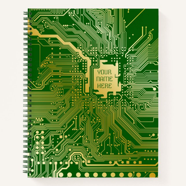 Cuaderno Tecnología de chip electrónico de la tarjeta madre (Anverso)