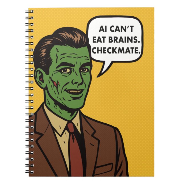 Cuaderno Tecnología de IA Zombie PopCulture (Frente)