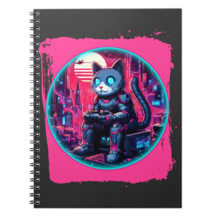 Cuaderno Tecnología Felina Futurista