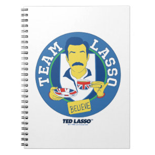 Cuaderno Ted Lasso   Avatar icónico del té de Lasso del equ