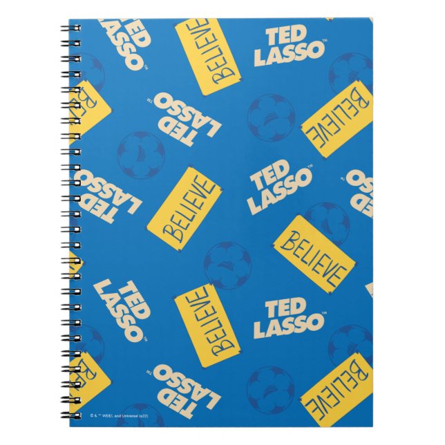 Cuaderno Ted Lasso | Creer modelo de Rótulo y caída de bola (Frente)