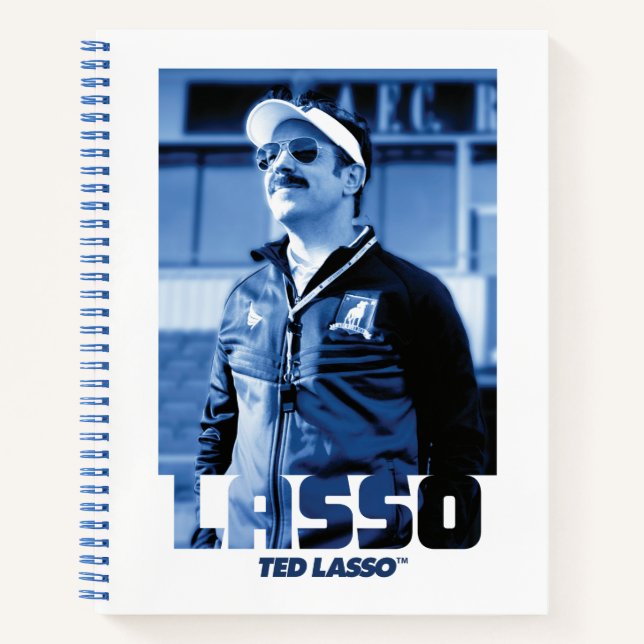 Cuaderno Ted Lasso | Gráfica de retrato fotográfico de Lass (Anverso)