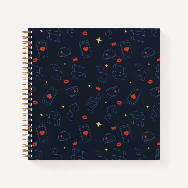 Cuaderno Ted Lasso | Patrón Toss de Tea y Biscuit Icon (Anverso)