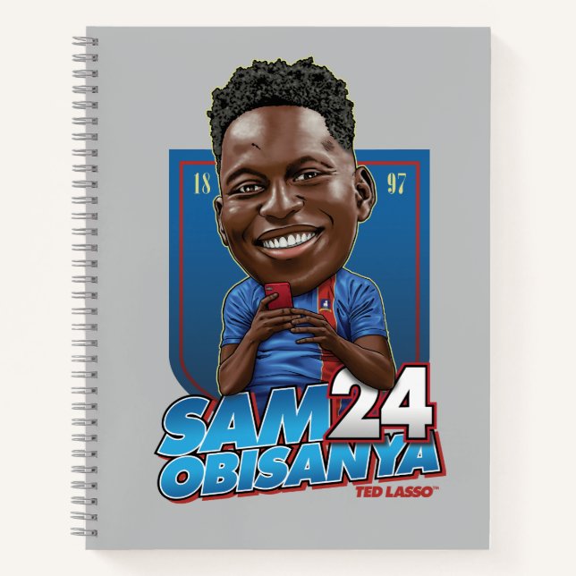 Cuaderno Ted Lasso | Sam Obisanya Bobblehead (Anverso)