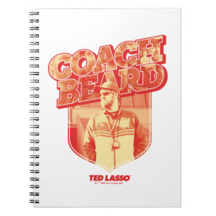 Cuaderno Ted Lasso   Tarjeta de barba de autocar