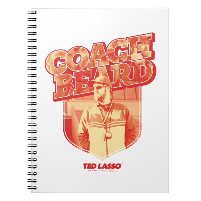 Cuaderno Ted Lasso | Tarjeta de barba de autocar (Frente)