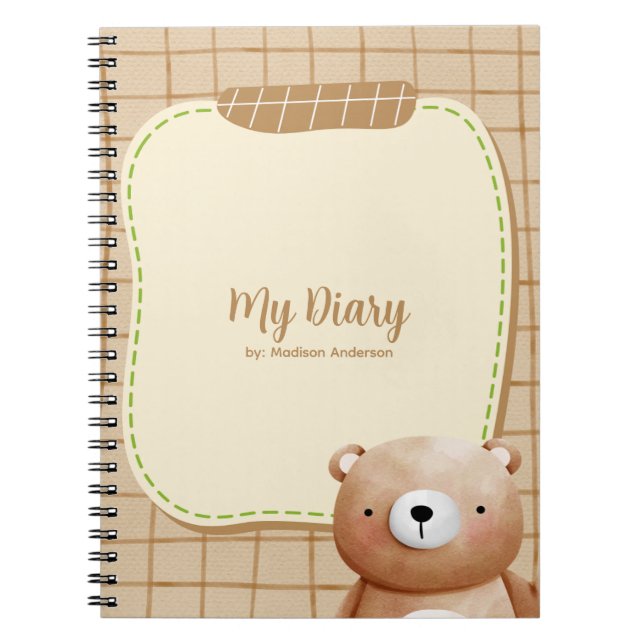 Cuaderno Teddy Bear Diary (Frente)
