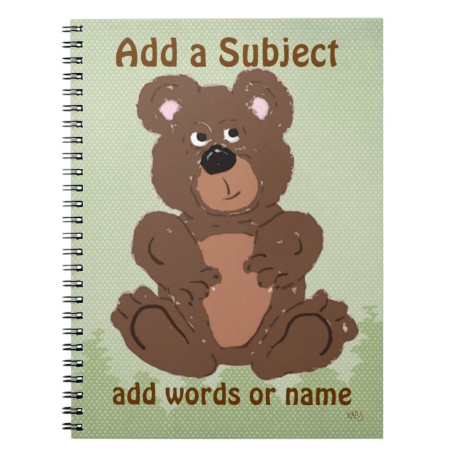 Cuaderno Teddy Bear O1 (Frente)