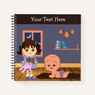 Cuaderno TeddyTots - Diario para niños con osito d