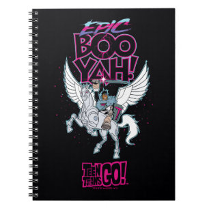 Cuaderno ¡Teen Titans Go! Cyborg guerrero montando un Peg