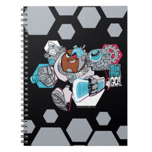 Cuaderno ¡Teen Titans Go! Gráfico del arsenal de Cyborg