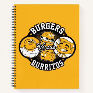 Cuaderno ¡Teen Titans Go! Hamburguesas Versus Burritos