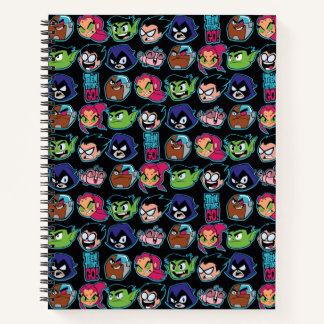 Cuaderno ¡Teen Titans Go! | Patrón de cabezas de Titans