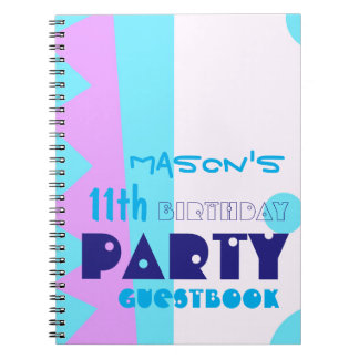 Cuaderno Teeth of the Monster 11th Birthday Party Guestbook