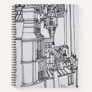 Cuaderno Tejados de estilo Haussmann París, Francia