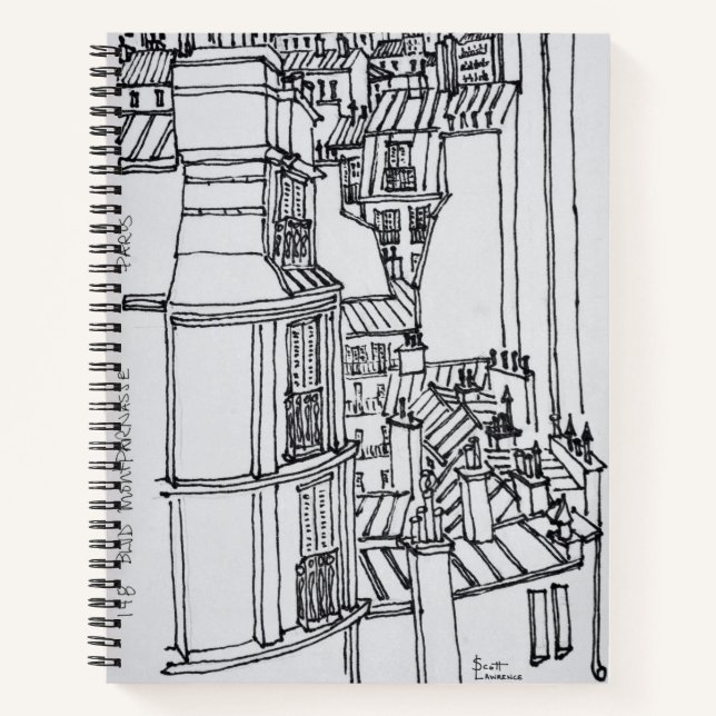 Cuaderno Tejados de estilo Haussmann | París, Francia (Anverso)