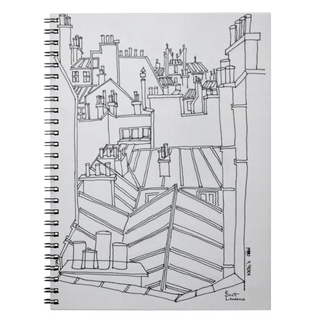 Cuaderno Tejados de París, Francia (Frente)