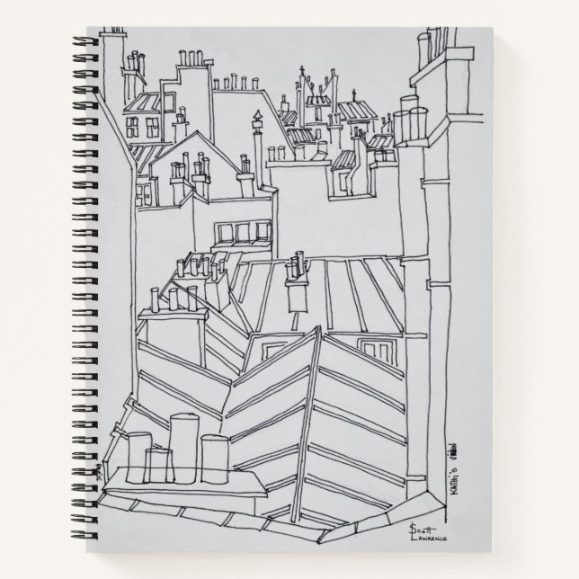 Cuaderno Tejados de París, Francia (Anverso)