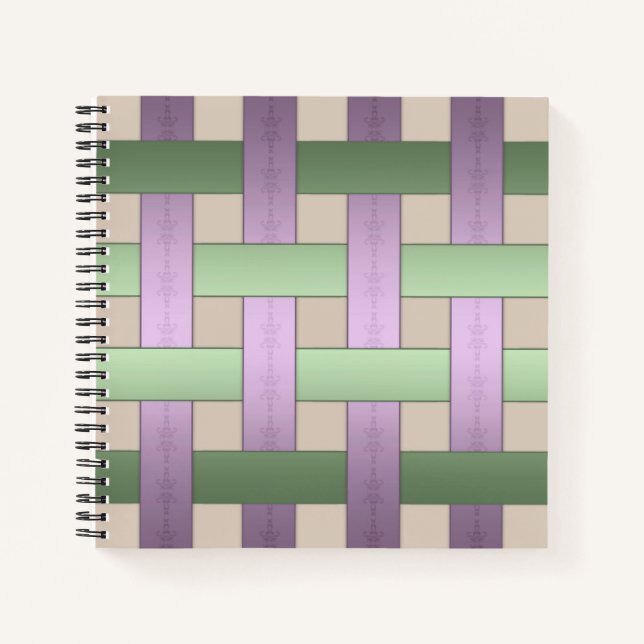 Cuaderno Tejido de cesta, cinta (Anverso)