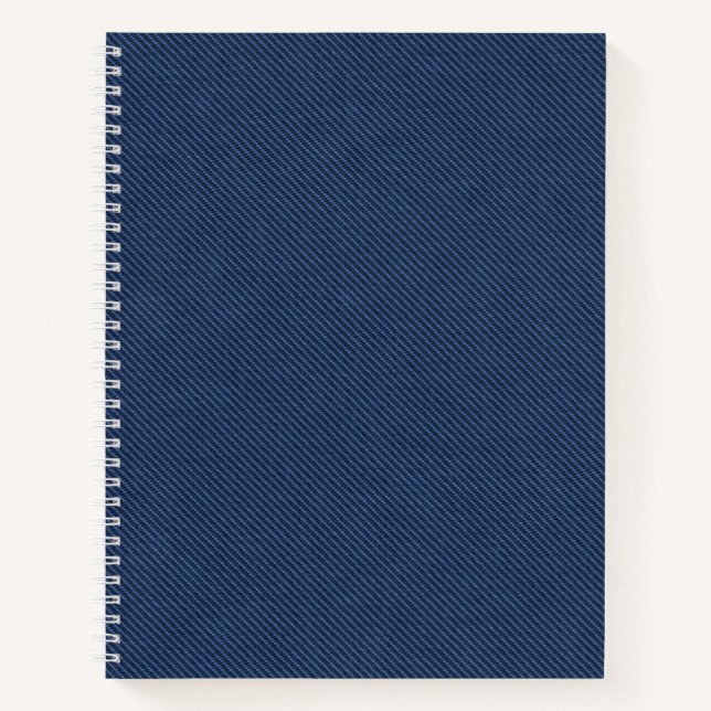 Cuaderno Tejido de jeans azules (Anverso)