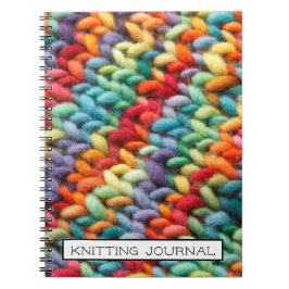 Cuaderno Tejido de punto de arco iris