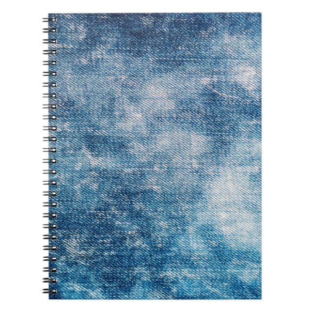 Cuaderno Tejido de vaqueros azules (Frente)