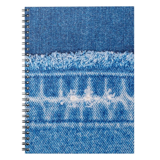 Cuaderno Tejido de vaqueros azules (Frente)