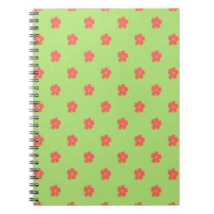 Cuaderno Tejido floral delgado