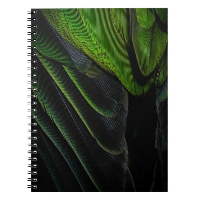 Cuaderno Tejidos de chapa verde y negro (Frente)