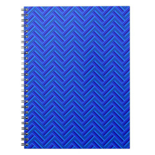 Cuaderno Tejidos de doble trama de franjas azules