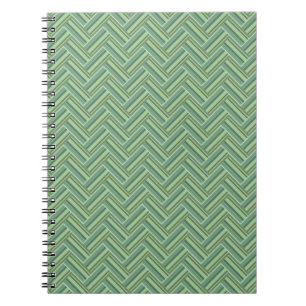 Cuaderno Tejidos de dos hojas de color verde oliva