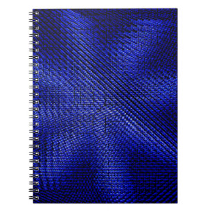 Cuaderno Tejidos de manteca azul y negro