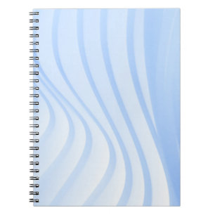 Cuaderno Tejidos de rayas azules y blancas