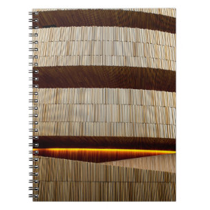 Cuaderno Tejidos de rayas blancas y negras
