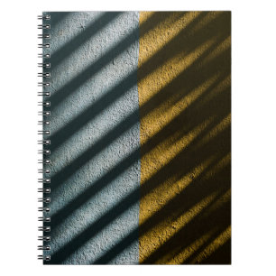 Cuaderno Tejidos de rayas negras y marrones