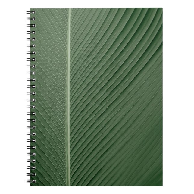 Cuaderno Tejidos de rayas verdes y blancas (Frente)