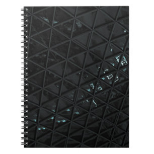 Cuaderno Tejidos florales blancos y negros