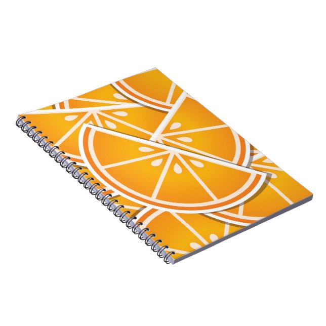 Cuaderno Tejidos naranjas Funky (Lado Derecho)