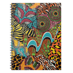 Cuaderno Tejidos tradicionales africanos y pieles silvestre