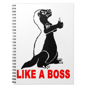 Cuaderno Tejón de miel, como un jefe