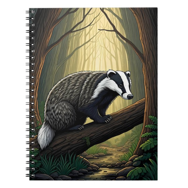 Cuaderno Tejón en Bosque Encantado (Frente)