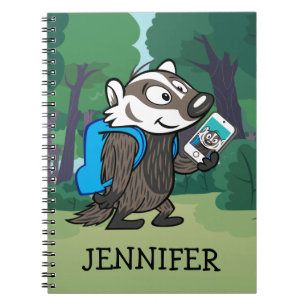Cuaderno Tejón Selfie del nacido en el baby-boom del