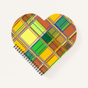 Cuaderno Tela Colorida Caribeña Madras Tartán