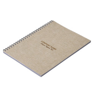 Cuaderno Tela de arpillera de lino natural