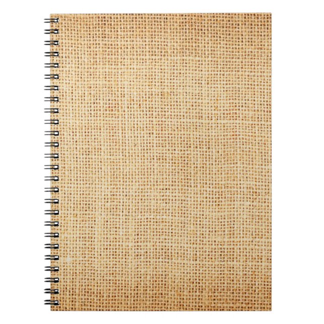Cuaderno Tela de chándal natural, fondo texturado. (Frente)
