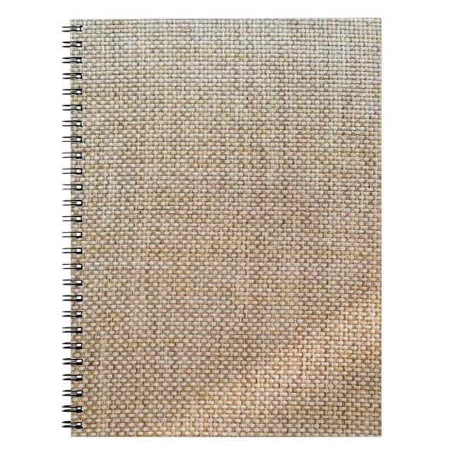 Cuaderno Tela de fondo marrón textil (Frente)
