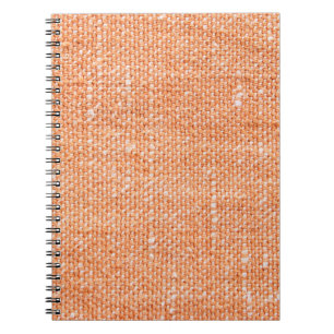 Cuaderno Tela de tela marrón para fondo, textura de lino
