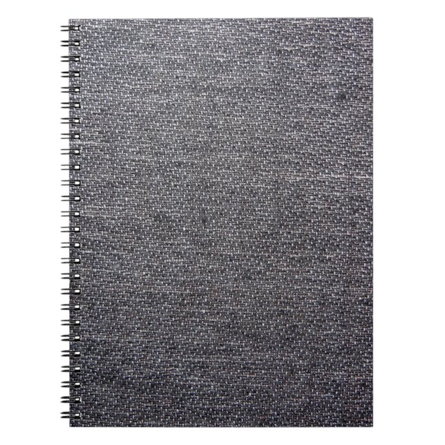Cuaderno tela gris negra (Frente)